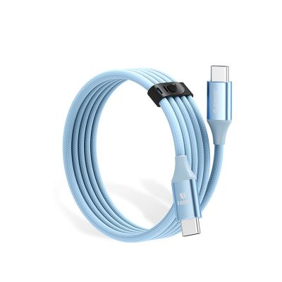 2. Kabel Orico CDX 100W 5A Power Delivery USB-C - USB-C 1m - niebieski