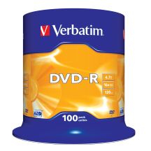Płyta DVD Verbatim 43549 (4,7GB; 16x; 100szt.; Cake)