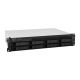 6. Synology RackStation RS1221+ serwer danych NAS Rack (2U) Ryzen Embedded V1500B 4 GB DDR4 0 TB DiskStation Manager Czarny