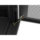 12. Szafa instalacyjna rack stojąca 19" 32U 600x1000 czarna drzwi perforowane LCD Lanberg (Flat Pack)