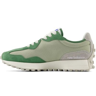 3. Sneakersy damskie/męskie New Balance 327 buty sportowe zamszowe zielone (U327CE)