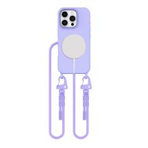 Etui Tech-Protect MagNecklace MagSafe ze smyczą na iPhone 16 Pro - fioletowe