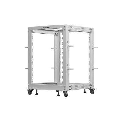 9. Szafa rack LANBERG 19" 15U 600x600-1100 OR01-6115-S regulowana szara