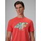 4. T-shirt regular z nadrukiem męski 4F 4FRSS26TTSHM4305-63S