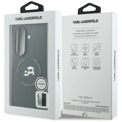 7. Etui Karl Lagerfeld Karl&Choupette Pins MagSafe na Samsung Galaxy Z Fold 8 Ultra - czarne