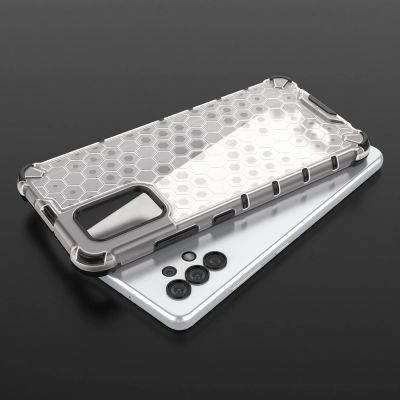 11. Honeycomb etui pancerny pokrowiec z żelową ramką Samsung Galaxy A03s (166,5) czarny