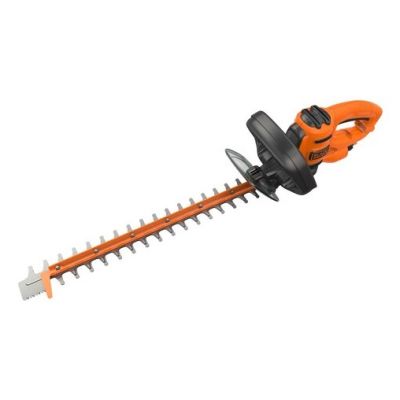3. Black & Decker Black + Decker Elektro-Heckenschere (500W, 50 cm Schwertlänge, 22 mm Schnittstärke, Bügel-Zweithandgriff und transparentem Handschutz, für mittlere bis große Hecken)