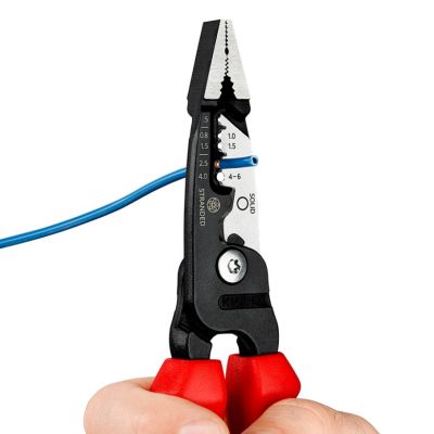 5. Knipex 13 72 200 ME narzędzie do zdejmowania izolacji Czarny, Niebieski, Czerwony, Stal nierdzewna