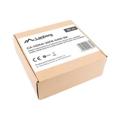 11. LANBERG KABEL HDMI M/M V2.0 40M OPTYCZNY AOC CA-HDMI-20FB-0400-BK