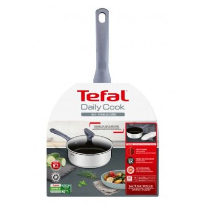 2. Patelnia z pokrywką TEFAL Daily Cook 24 cm G73032