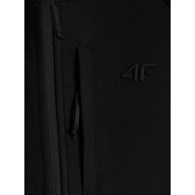 5. Polar ze stójką z panelem z materiału typu softshell męski 4F 4FWAW26TFLEM480-20S