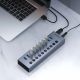4. Hub Orico BT2U3-16AB 16x USB-A 3.0 z włącznikami - szary