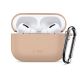 3. Etui Tech-Protect Silicone Hook na AirPods Pro - beżowe