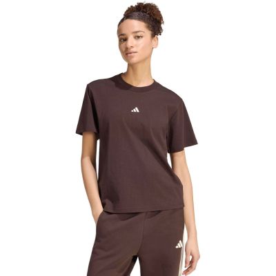 Koszulka damska adidas Essentials Small Logo brązowa KX0795