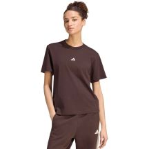 Koszulka damska adidas Essentials Small Logo brązowa KX0795