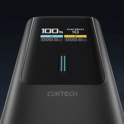 4. Powerbank Cuktech CKPB100PGLBL 150W 10000mAh USB-C USB-A - czarny