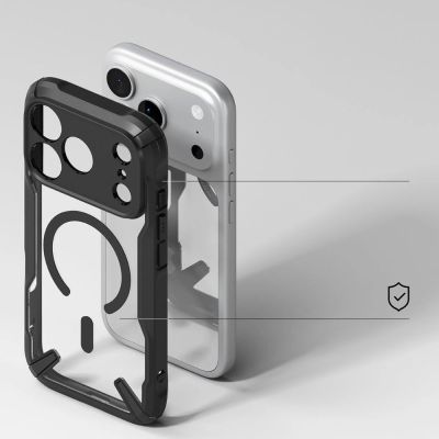4. Etui Ringke Fusion X Magnetic MagSafe na iPhone 17 Pro Max - czarne
