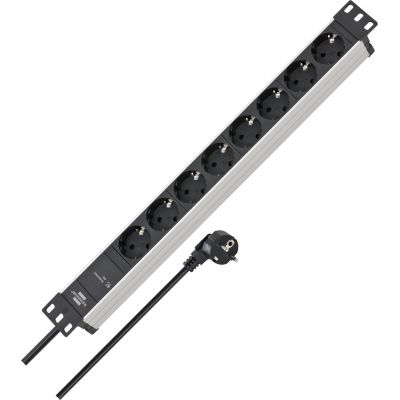 5. Brennenstuhl - SS 19.500A - Alu-Line - Listwa zasilająca 8-drożna, 2m