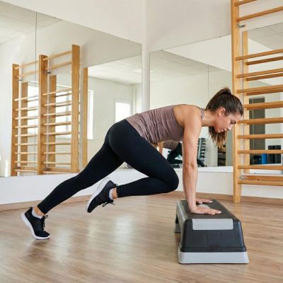 17. STEP DO AEROBICU 70X28CM 3 STOPNIOWA REGULACJA ENERO FIT