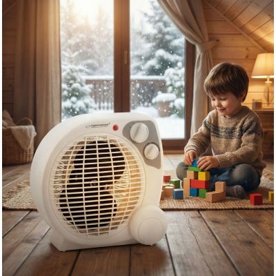 8. Termowentylator Esperanza Mojave EHH002 (2000W; 3 stopnie grzania; kolor biały)