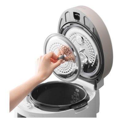 6. Urządzenie do gotowania ryżu z kukułką + parowar 1,08l biały CRP-ST0609F