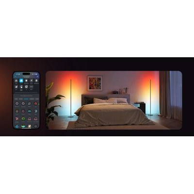 7. Lampa podłogowa RGBICW Govee H8076 Floor Lamp Lite, 1000lm, 2.4GHz Wi-Fi + Bluetooth