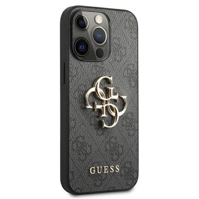 4. Etui Guess 4G Big Metal Logo na iPhone 13 Pro / iPhone 13 - szare