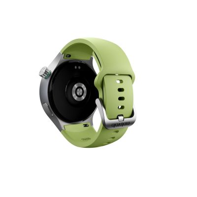 4. Motorola Moto Watch 512MB Silver_Stainless Steel + Herbal Garden_Silicone  Silver