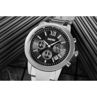 6. Zegarek Męski Skmei 9097BK + BOX