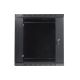4. Szafa rack Lanberg WF01-6412-10B (12U; 635mm / 600mm / 450 mm; wisząca; Szklane; 19''; kolor czarny)