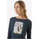 Longsleeve SUPER.NATURAL W DACHSHUND PARTY LS granatowy