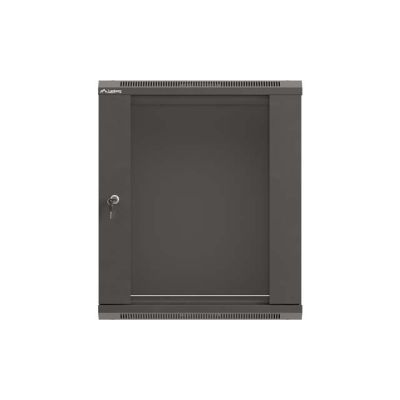 3. LANBERG SZAFA INSTALACYJNA RACK WISZĄCA 19" 12U 540X350 CZARNA DRZWI PRZESZKLONE (FLAT PACK)