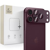 Szkło hartowane na aparat Tech-Protect Camfull Fit+ na iPhone 18 Pro - burgundowe