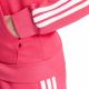 5. Bluza damska adidas Essentials 3-Stripes Full-Zip Fleece Hoodie różowa KF6272
