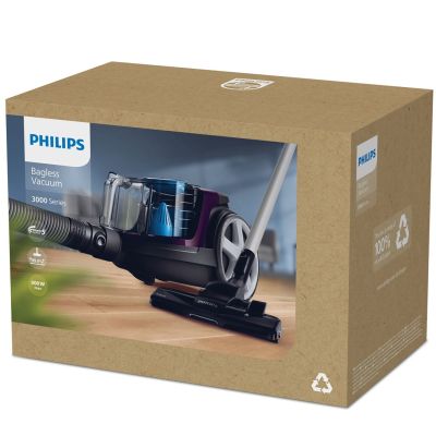 4. Philips 3000 series Odkurzacz bezworkowy PowerPro Compact FC9333/09