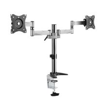 LogiLink BP0077 uchwyt / stojak do monitorów 68,6 cm (27") Biurko Czarny, Stal nierdzewna