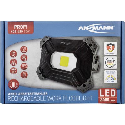 7. Lampa robocza Ansmann FL2500R, 2400 lumenów, akumulator