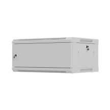 LANBERG SZAFA INSTALACYJNA RACK WISZĄCA 19" 4U 600X450 SZARA DRZWI METALOWE (FLAT PACK)