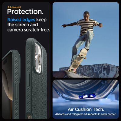 10. Etui Spigen Liquid Air na iPhone 16 Pro Max - zielone