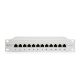 3. Digitus Panel krosowy (patch panel) 10'' 12x RJ45, LSA poziom, kat.6A, ekranowany, 1U, szary, prowadnica kabli