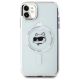 3. Etui Karl Lagerfeld IML Metal Choupette Head MagSafe na iPhone 11 - białe