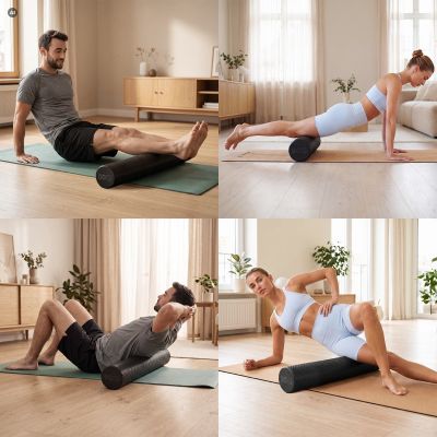 7. Pilates roller 90 cm wałek do ćwiczeń rozciągających Spokey LONGY