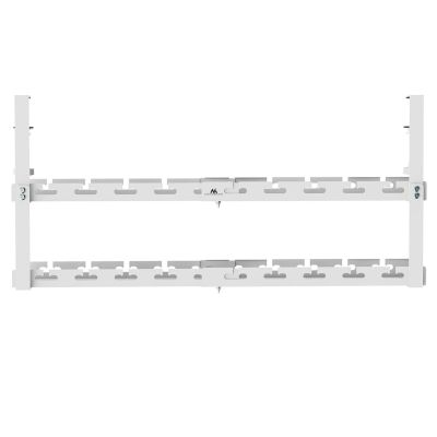 13. MACLEAN ORGANIZER PODBIURKOWY NA KABLE, MAX. OBCIĄŻENIE 5KG, MAX. 728MM, 2 POZIOMY, BIAŁY MC-102 W