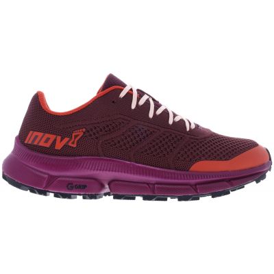 Buty do biegania Inov-8 TrailFly Ultra G 280 bordowo-wiśniowe damskie