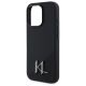 6. Etui Karl Lagerfeld Silicone Shadow Metal Initial MagSafe na iPhone 16 Pro - czarne