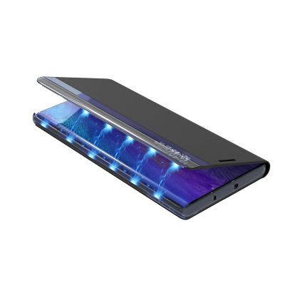 6. New Sleep Case etui do Xiaomi Redmi Note 12 Pro+ pokrowiec z klapką podstawka niebieskie