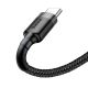 2. Kabel Baseus Cafule USB-A / USB-C QC 3.0 3A 0.5 m - czarno-szary