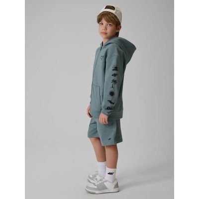 5. Bluza dresowa loose z kapturem chłopięca 4F 4FJRSS26TSWSM3052-46S