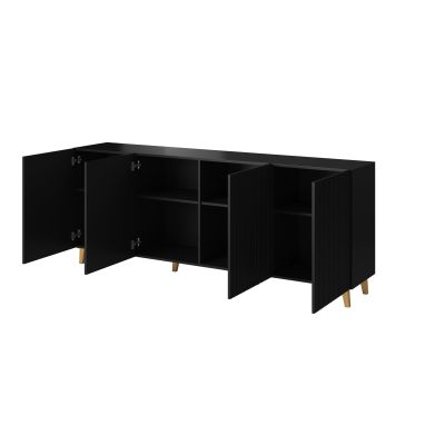 2. Komoda PAFOS 200x40x82 czarny mat