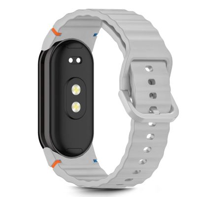 2. Pasek Tech-Protect Silicone Sport na Xiaomi Smart Band 8 / 9 / 10 / NFC - szary